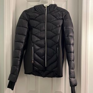 Nautica Black Hooded Puffer Jacket S